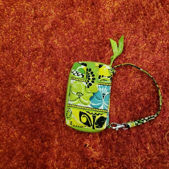 Vera Bradley Phone Holder/Wallet lime/Black/wht - Picture 3 of 3